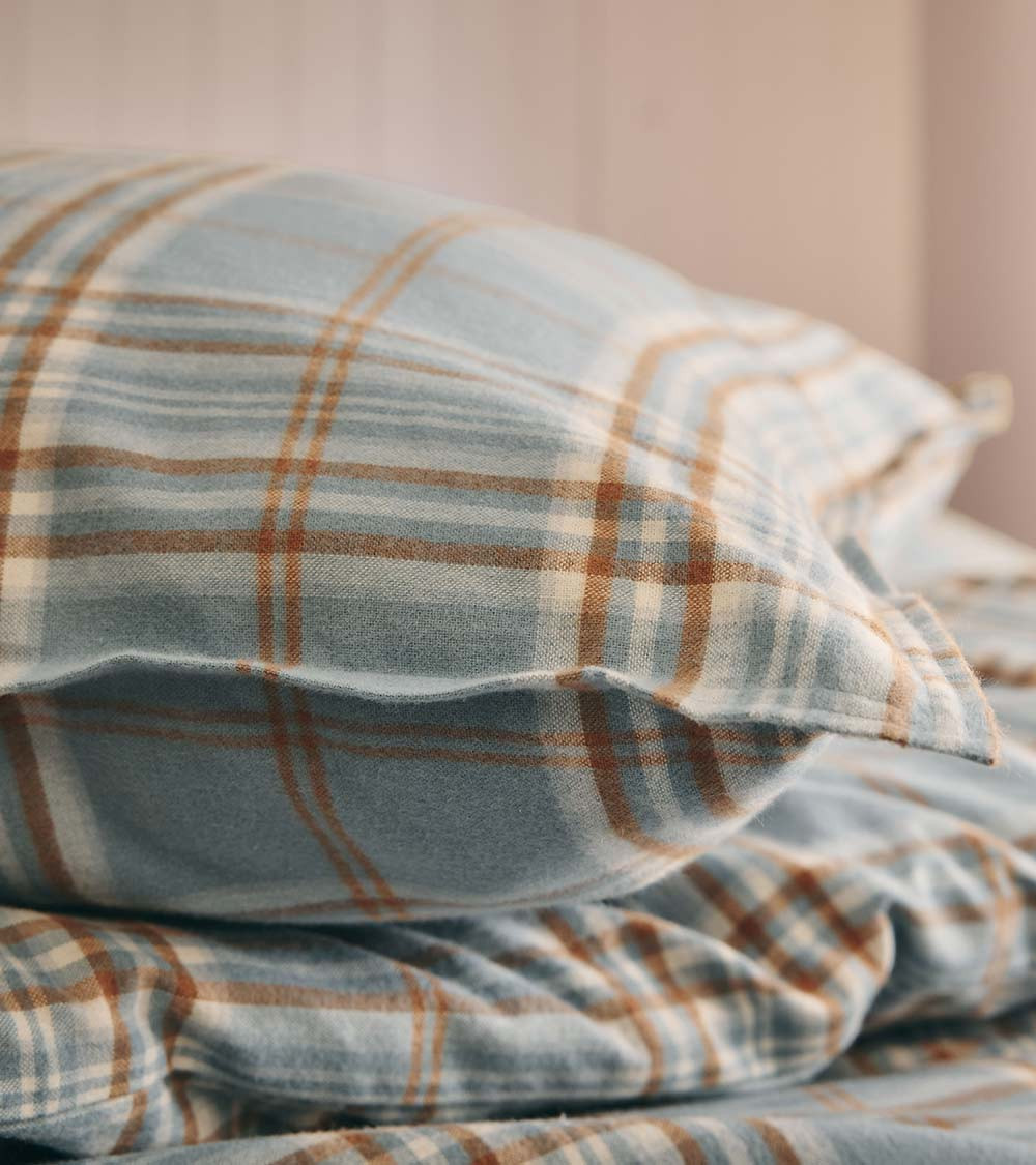 Housse de Couette Flanelle TARTAN - 100% coton, 170 gr/m², douce et chaude - Essix