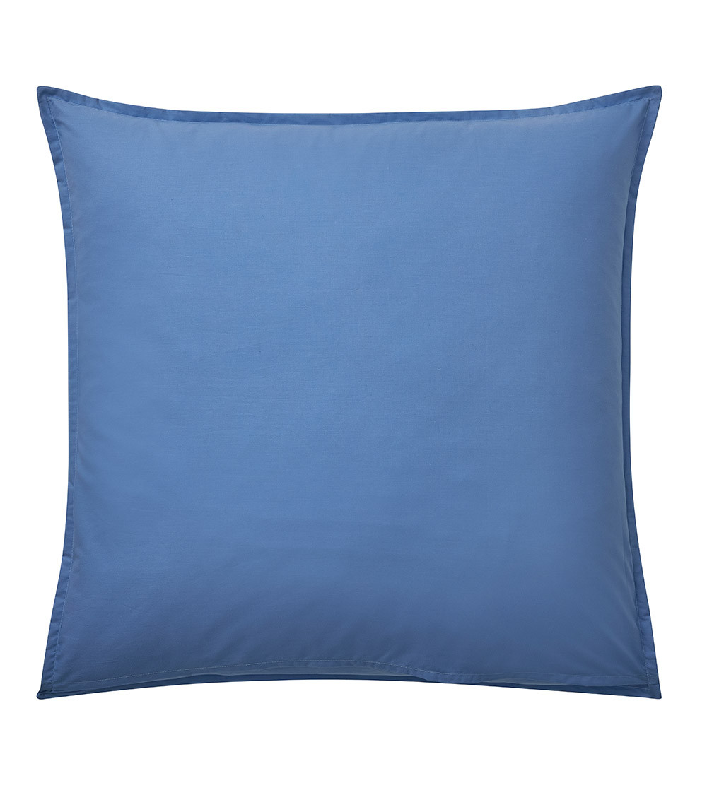 Taie d'Oreiller PETIT RÊVEUR, linge de lit pour enfant fabriqué en France, motif étoilé et lune bleu, ciel, nuit