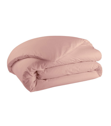 Housse de Couette Percale LILAS PREMIÈRE, linge de lit fabriqué en France uni rose violet poudré