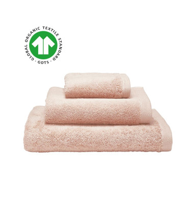 Serviette de toilette GOTS Essentiel Nude - Alexandre Turpault, rose clair