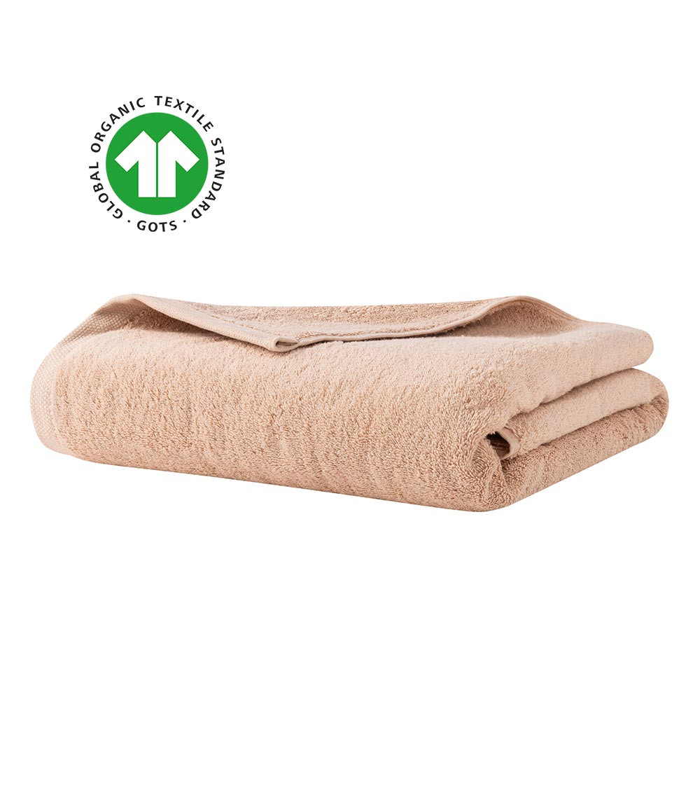 Serviette de toilette GOTS Essentiel Nude - Alexandre Turpault, rose clair