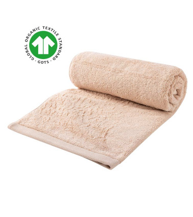 Serviette de toilette GOTS Essentiel Nude - Alexandre Turpault, rose clair