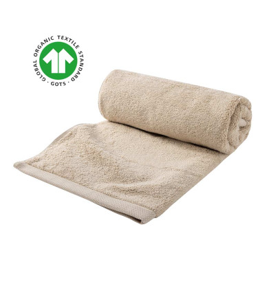 Serviette de toilette GOTS Essentiel Gazelle - Alexandre Turpault, beige, marron clair