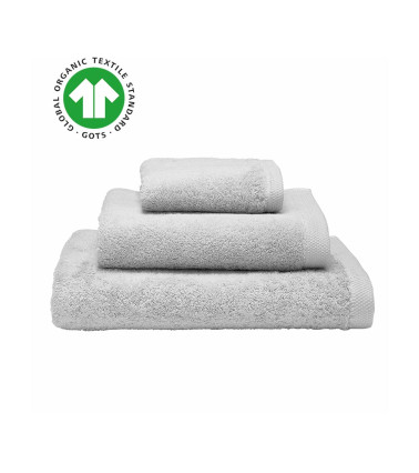 Serviette de toilette GOTS Essentiel Carrare - Alexandre Turpault, gris clair