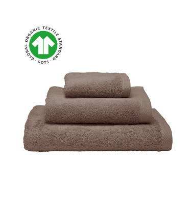 Serviette de toilette GOTS Essentiel Biche - Alexandre Turpault, marron foncé