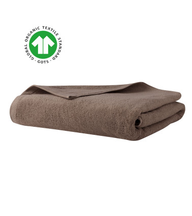 Serviette de toilette GOTS Essentiel Biche - Alexandre Turpault, marron foncé