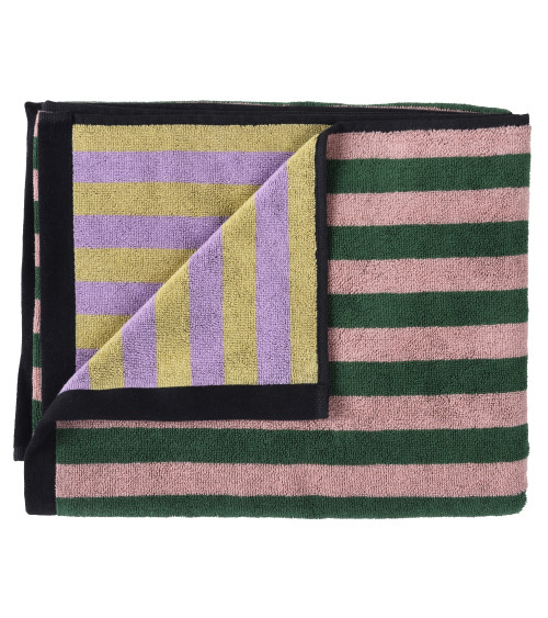 Maxi drap de bain Charly 100 x 160, serviette de plage colorée à rayures multicolore 2