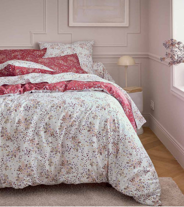 Taie  d'oreiller LILOU BORDEAUX | Satin français