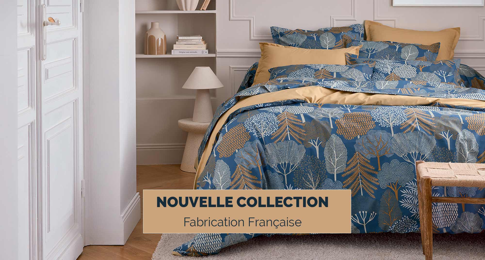 Compagnie de la Grande Ourse Linge de lit fabriqu&eacute; en France.
