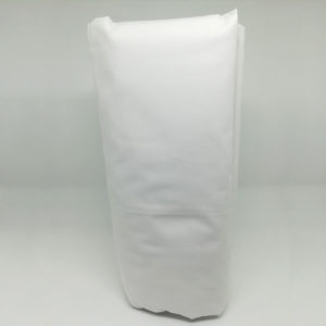 Drap housse en percale de coton blanc 80 fils/cm²