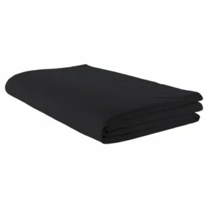 Drap plat couleur noire en coton 57fils
