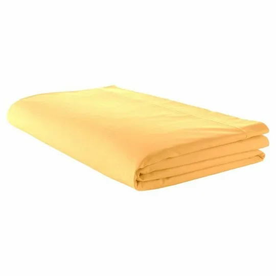 Drap plat En coton de satin 110fils/cm², linge de lit fabriqué en France